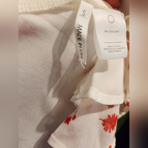 New Reformation Parrot Mini Dress in Floral Telegraph Print - Picture 14 of 14